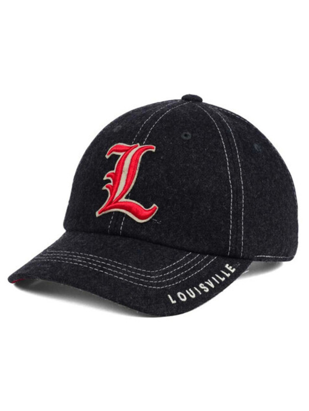 Louisville Cardinals Top of the World NCAA Charles Adjustable Cap Black Wool Hat